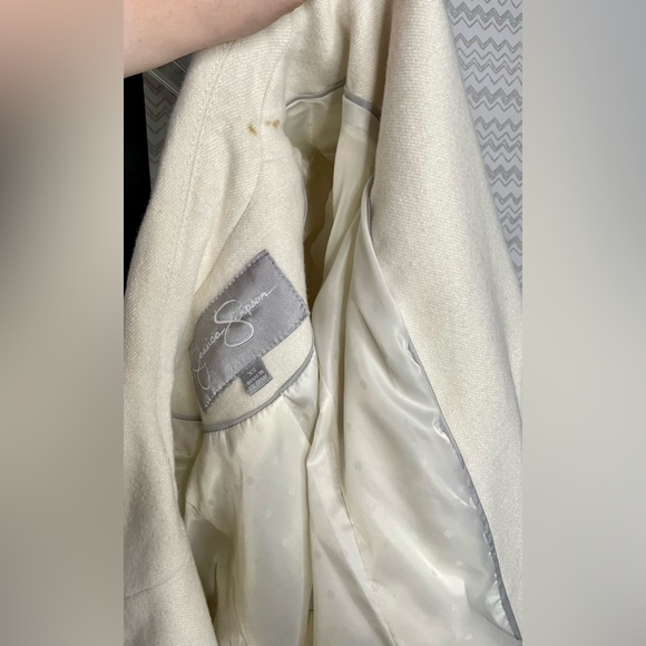 Cream Colored Jessica Simpson Peacoat - Picture 9 of 11